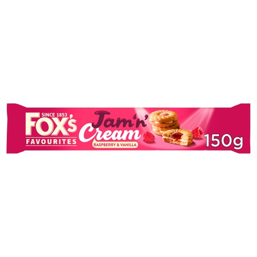 Fox's Biscuits Jam 'n' Cream Raspberry & Vanilla Biscuits
