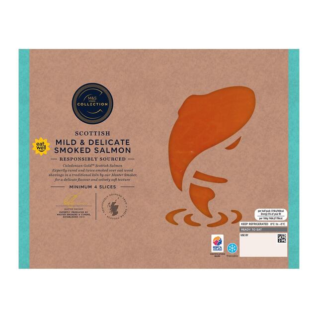M&S Collection Scottish Mild & Delicate Smoked Salmon thumbnail 2