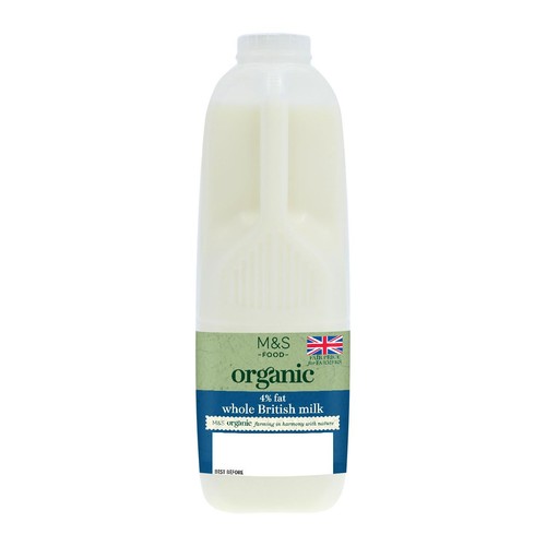 M&S Organic Whole Milk 2 Pints thumbnail 2