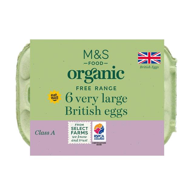M&S Organic Free Range Very Large Eggs