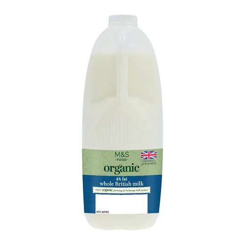 M&S Organic Whole Milk 4 Pints thumbnail 2