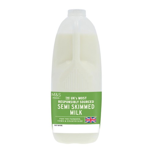 M&S Select Farms British Semi Skimmed Milk 4 Pints thumbnail 2
