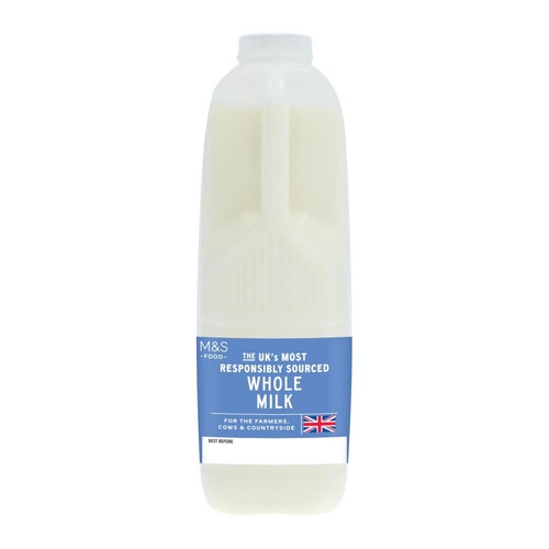 M&S Select Farms British Whole Milk 2 Pints thumbnail 2