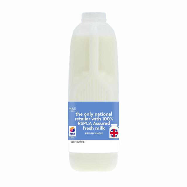 M&S Select Farms British Whole Milk 2 Pints thumbnail 2