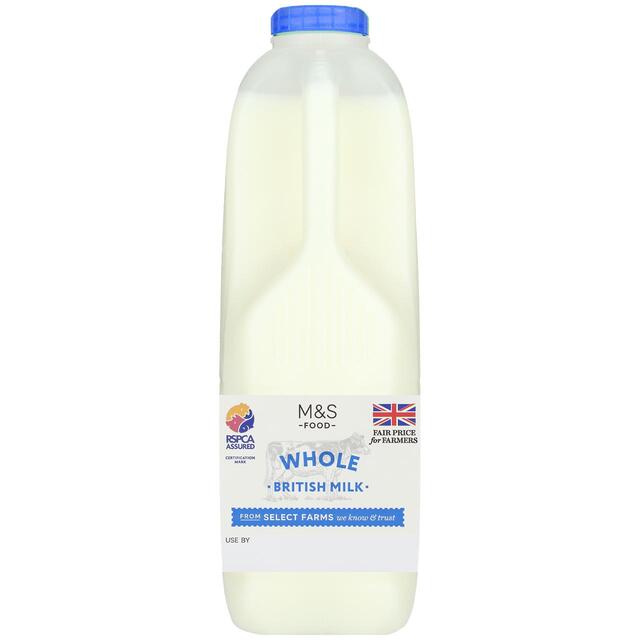 M&S Select Farms British Whole Milk 2 Pints thumbnail 3