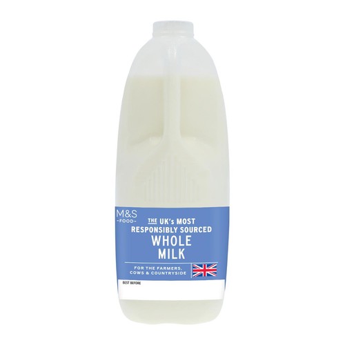 M&S Select Farms British Whole Milk 4 Pints thumbnail 2