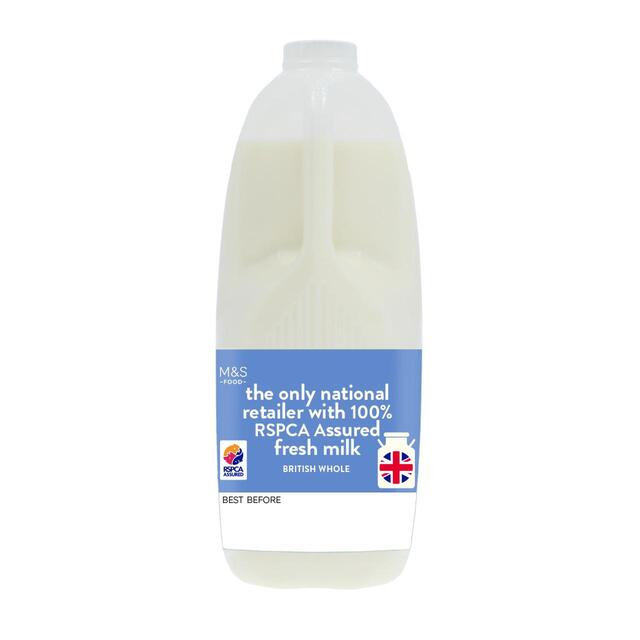 M&S Select Farms British Whole Milk 4 Pints thumbnail 2