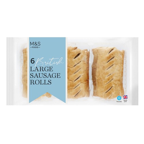M&S 6 Large Sausage Rolls
