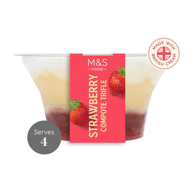M&S Strawberry Compote Trifle