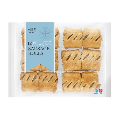 M&S 12 Sausage Rolls