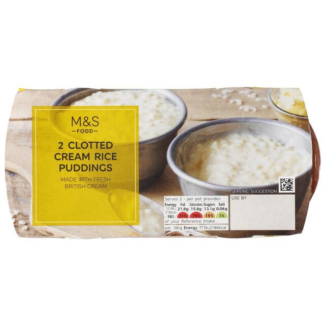 M&S Clotted Cream Rice Pudding Pots