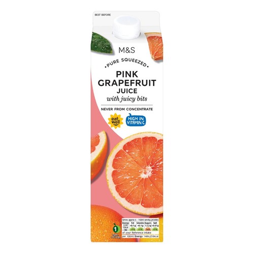 M&S Pink Grapefruit Juice with Juicy Bits thumbnail 2