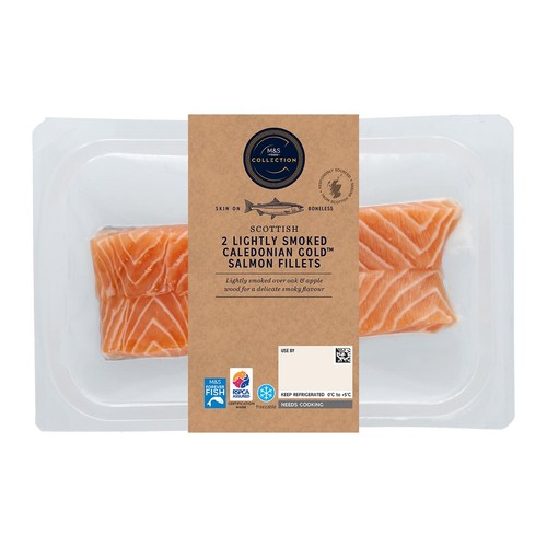 M&S 2 Lightly Smoked Salmon Fillets thumbnail 2