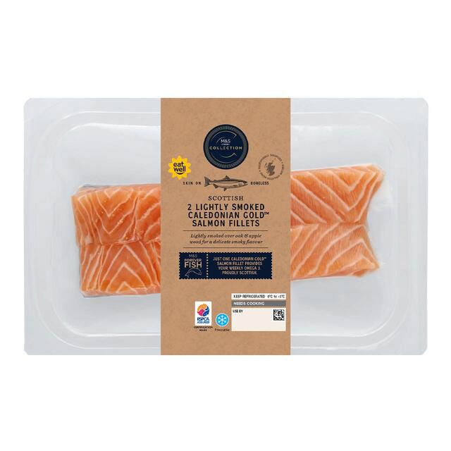 M&S 2 Lightly Smoked Salmon Fillets thumbnail 2