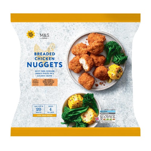 M&S Breaded Chicken Nuggets Frozen 600g thumbnail 2