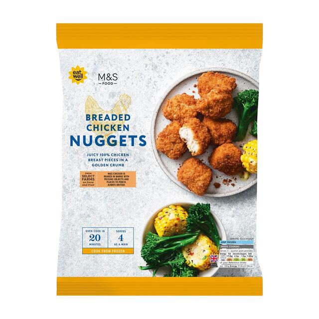 M&S Breaded Chicken Nuggets Frozen thumbnail 2