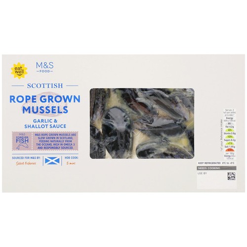 M&S Mussels in a Garlic & Shallot Sauce