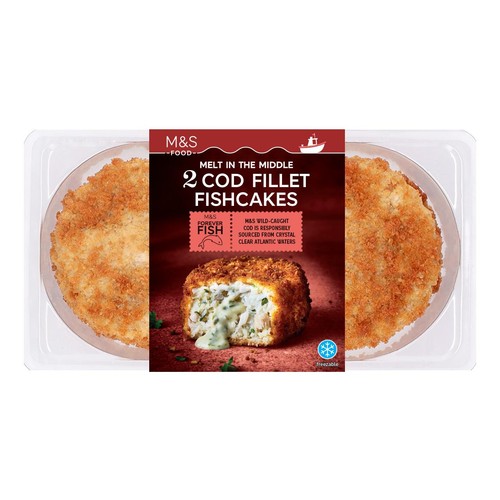 M&S Melt in the Middle Cod Fillet Fishcakes 