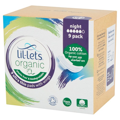Lil-lets Organic Pads Night thumbnail 3