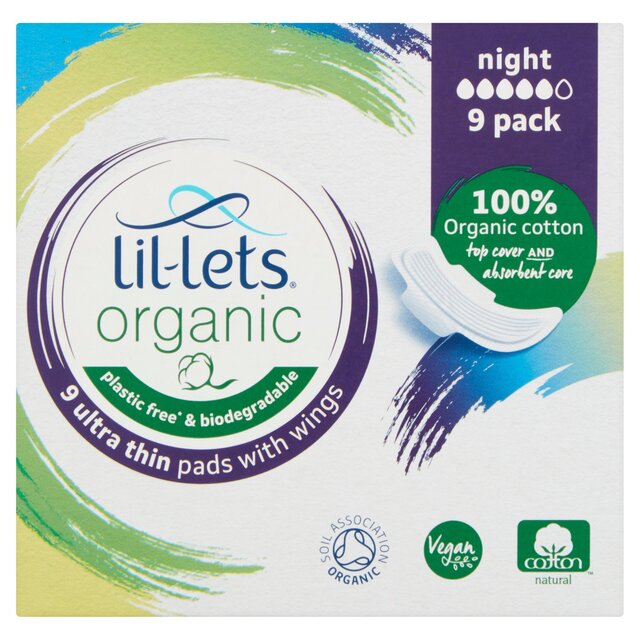 Lil-lets Organic Pads Night thumbnail 2