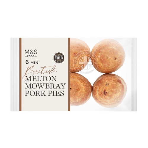 M&S 6 Mini Melton Mowbray Pork Pies