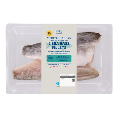 M&S 2 Sea Bass Fillets thumbnail 2