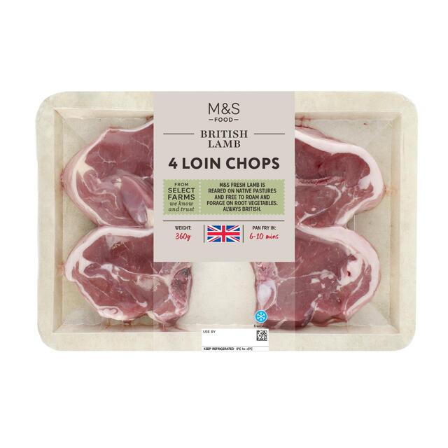 M&S Select Farms 4 British Lamb Loin Chops thumbnail 2