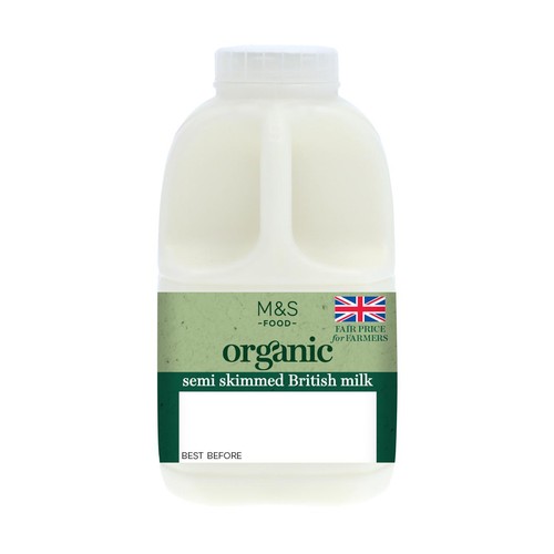 M&S Organic Semi Skimmed Milk thumbnail 2