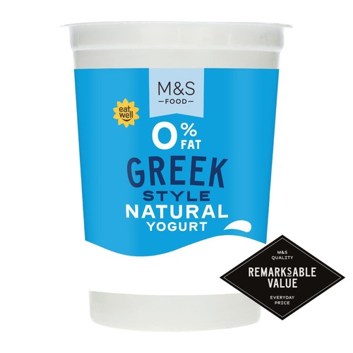 M&S 0% Fat Greek Style Natural Yogurt
