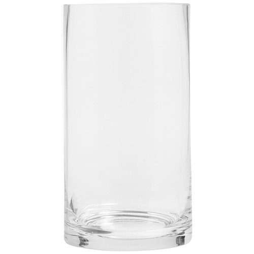 M&S Cylinder Glass Vase, Medium 25X12cm