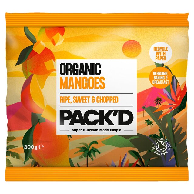 PACK'D Organic & Sweet Chopped Mango