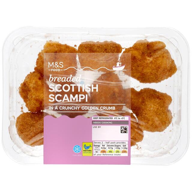 M&S Breaded Scottish Scampi