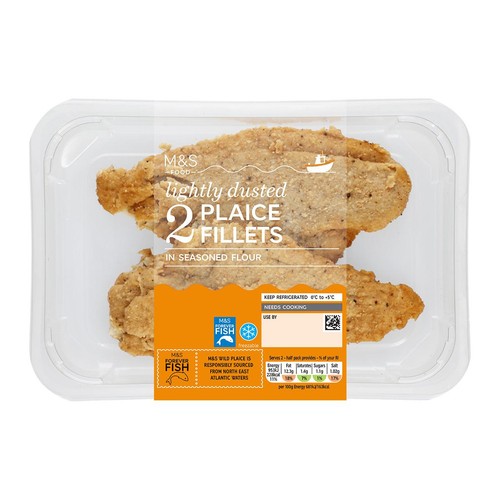 M&S 2 Lightly Dusted Plaice Fillets thumbnail 2