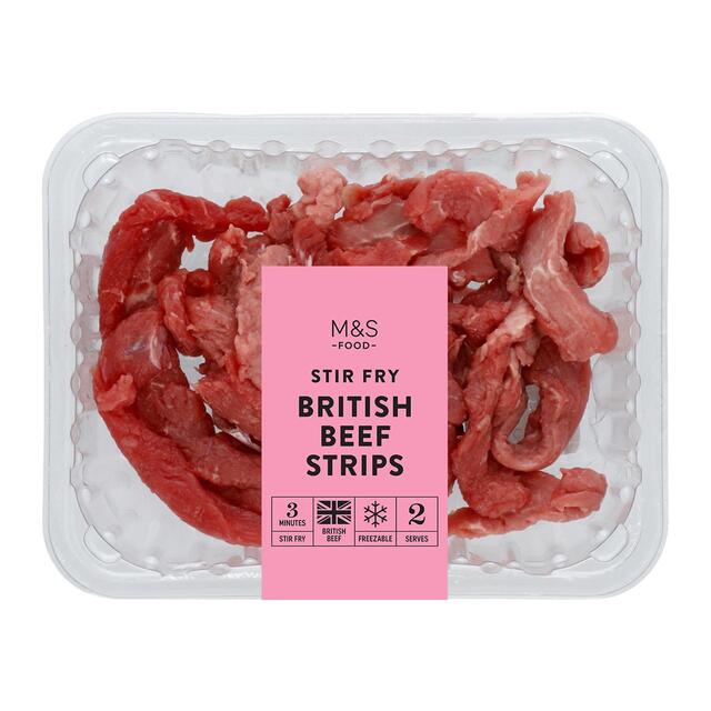 M&S Seasoned British Beef Stir Fry Strips