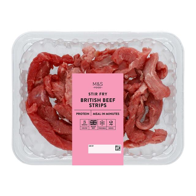 M&S Seasoned British Beef Stir Fry Strips thumbnail 2
