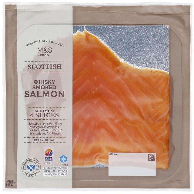 M&S Single Malt Whisky Smoked Salmon