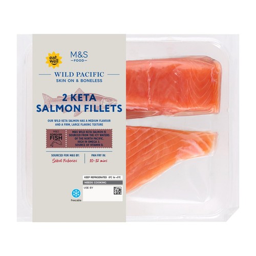 M&S 2 Keta Salmon Fillets thumbnail 2