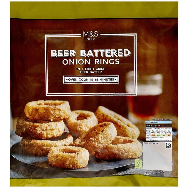 M&S Beer Battered Onion Rings Frozen