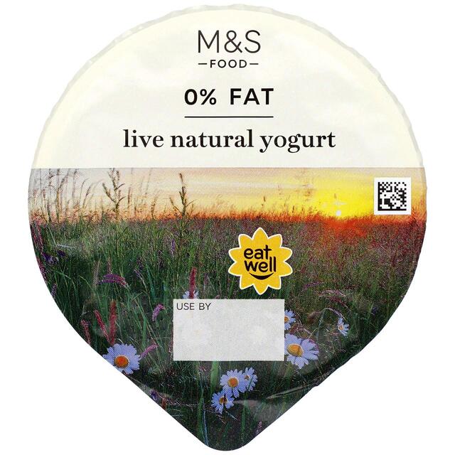 M&S Natural Live Yoghurt 0% Fat thumbnail 2