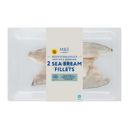 M&S 2 Mediterranean Sea Bream Fillets