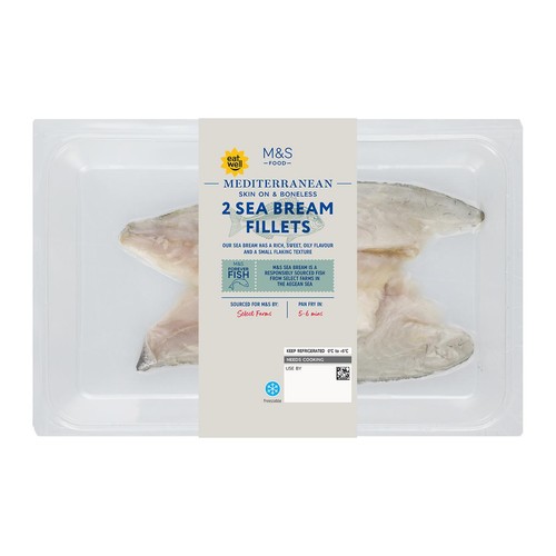 M&S 2 Mediterranean Sea Bream Fillets thumbnail 3