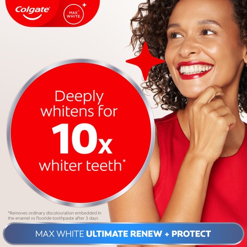 Colgate Max White Ultimate Renewal At Home Teeth Whitening Toothpaste thumbnail 2