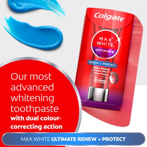 Colgate Max White Ultimate Renewal At Home Teeth Whitening Toothpaste thumbnail 3