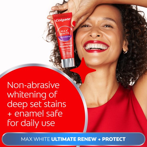 Colgate Max White Ultimate Renewal At Home Teeth Whitening Toothpaste thumbnail 7