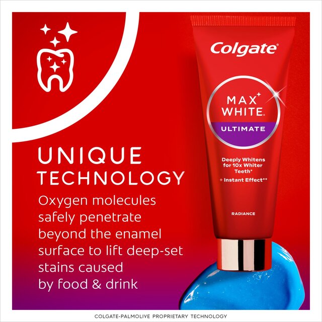 Colgate Max White Ultimate Radiance At Home Teeth Whitening Toothpaste thumbnail 6