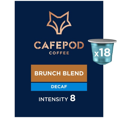 Decaf Brunch Blend Nespresso Compatible Aluminium Coffee Pods