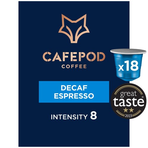 CafePod Decaf Brunch Blend Nespresso Compatible Aluminium Coffee Pods 18 thumbnail 2