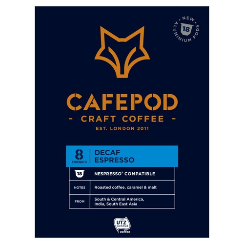 CafePod Decaf Brunch Blend Nespresso Compatible Aluminium Coffee Pods 18 thumbnail 3