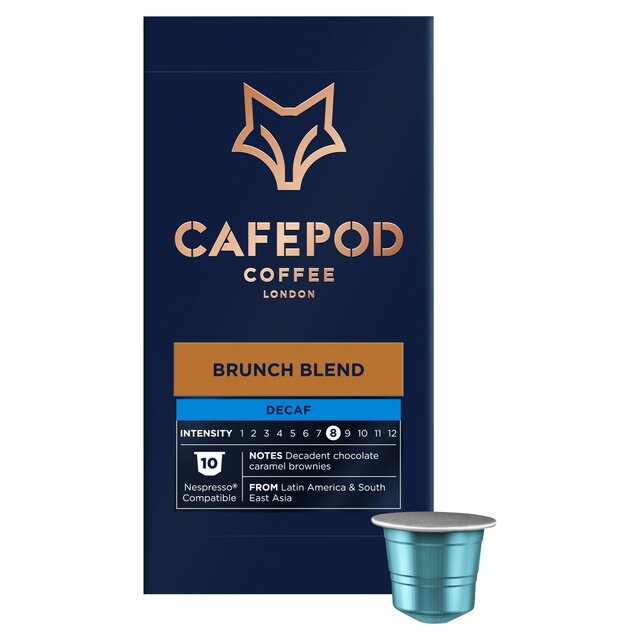 CafePod Decaf Brunch Blend Nespresso Compatible Aluminium Coffee Pods thumbnail 2
