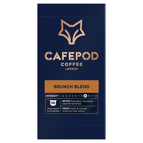 CafePod Brunch Blend Nespresso Compatible Aluminium Coffee Pods